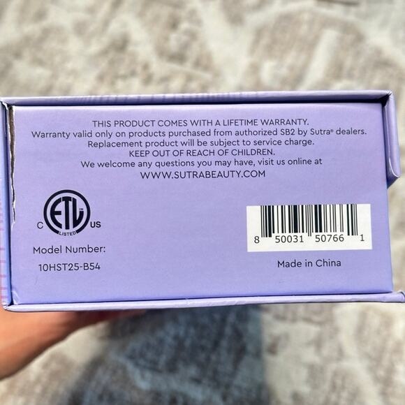 SB2 by SUTRA 1" Tourmaline-Infused Ceramic Flat Iron Hair Straightening NIB - Picture 8 of 12